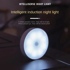 Choice Warm White 1pc Motion Sensor Night Light - Wireless LED Detector Lamp for Bedroom, Staircase