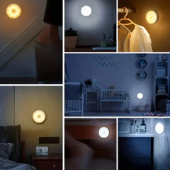 Choice Warm White 1pc Motion Sensor Night Light - Wireless LED Detector Lamp for Bedroom, Staircase