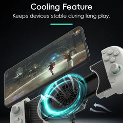 DATA FROG X3 Wireless Bluetooth-Compatible Game Controller with Turbo Function and Cooling Fan for Android / Switch / PC Gaming
