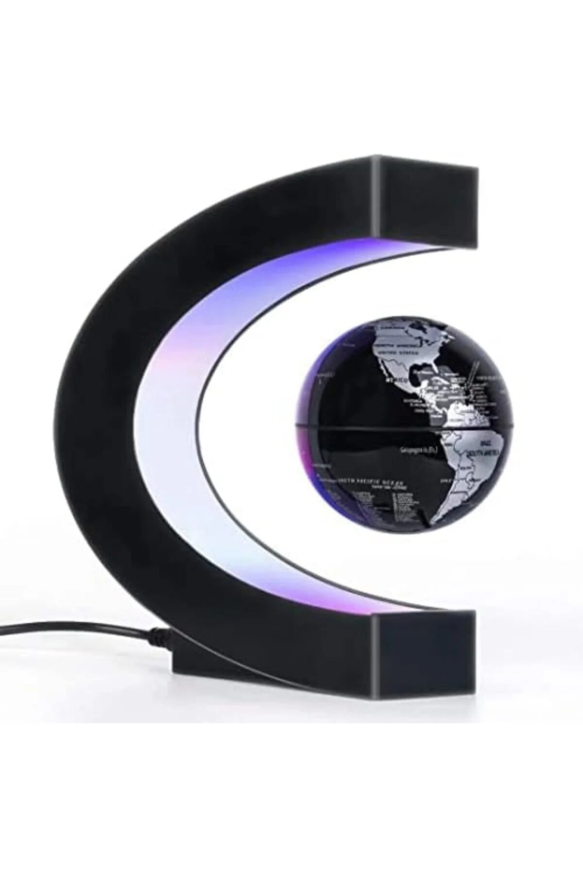eWINNER Magnetic Levitation Floating World Map Globe with LED Light Cool Gadgets Decor Fixture